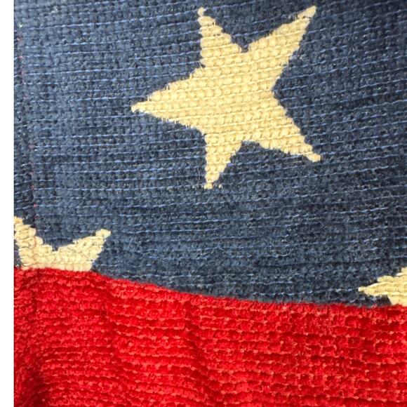 Vintage Coldwater Creek Tapestry Patchwork Jacket Stars & Stripes Size M - Picture 4 of 8